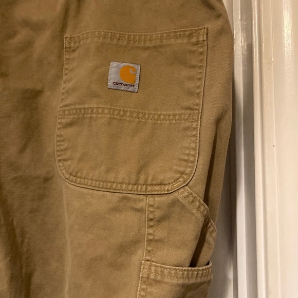 Carhartt Relaxed Fit Carpenter Tan Work Pants Men’s Size 48x32 - Picture 6 of 10